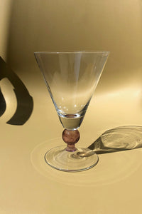 S/3 Art Deco Goblet Glasses