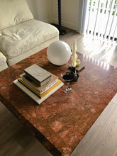 Load image into Gallery viewer, Vintage Italian Red Marble Coffee Table
