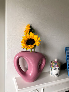 Vintage Pink Haeger Vase