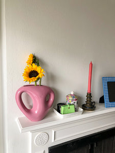 Vintage Pink Haeger Vase