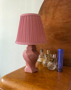 Vintage Pink Twist Lamps